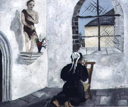 Breton Woman at Prayer van Christopher Wood