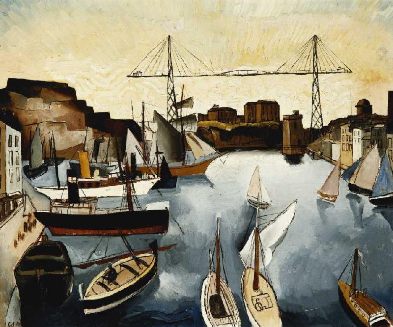 Im Hafen von Marseille van Christopher Wood
