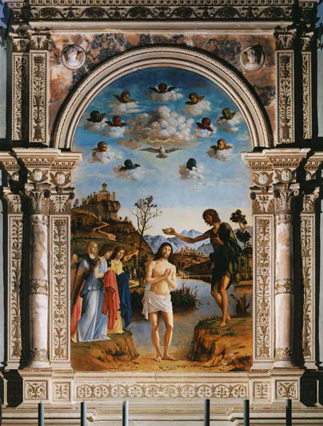 The Baptism of Christ van Giovanni Battista Cima da Conegliano