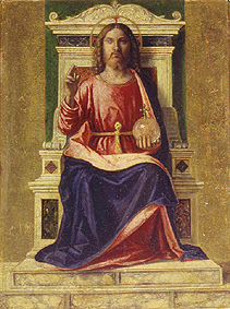 Thronender Christus (Salvator Mundi) van Giovanni Battista Cima da Conegliano
