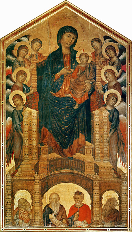 Madonna and Child Enthroned, c.1280-85 (see also 33478) van giovanni Cimabue