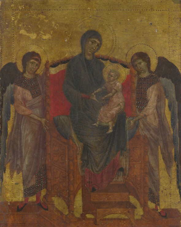 The Virgin and Child Enthroned with Two Angels van giovanni Cimabue