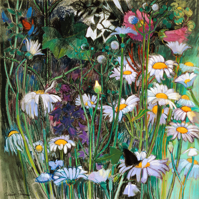 The White Garden (pastel on paper)  van Claire  Spencer