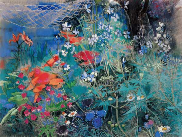 Summer Garden (pastel on paper)  van Claire  Spencer