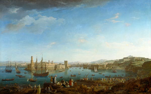Hafeneinfahrt von Marseille van Claude Joseph Vernet