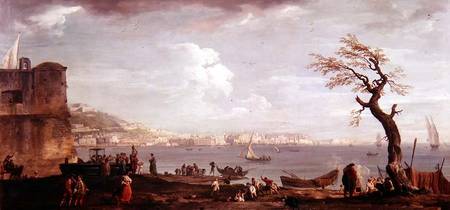 Bay of Naples from the South van Claude Joseph Vernet