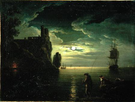Evening Seascape van Claude Joseph Vernet