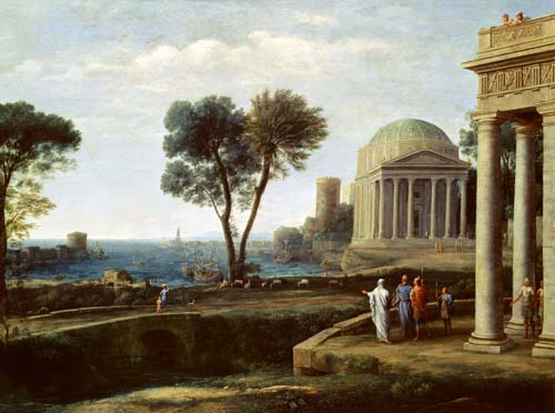 Aeneas in Delos van Claude Lorrain
