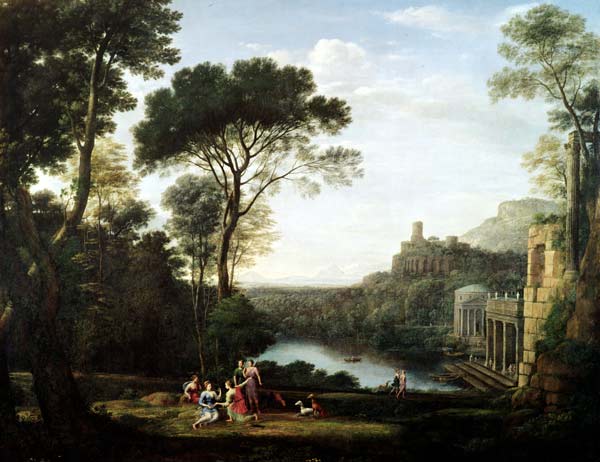 Landscape with the Nymph Egeria van Claude Lorrain