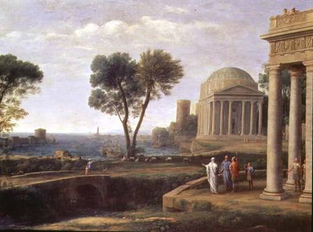 Landscape with Aeneas at Delos van Claude Lorrain