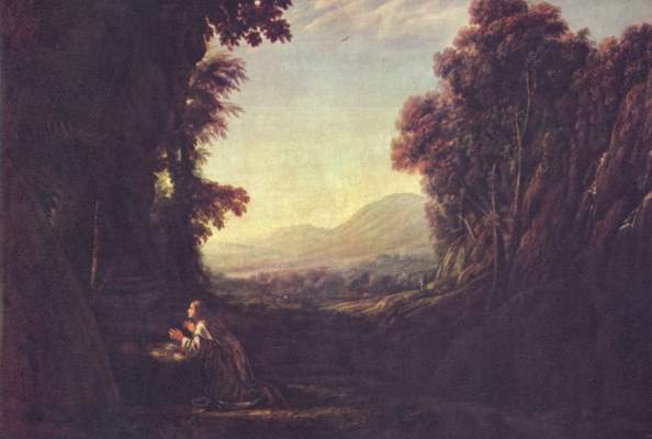 Landschaft mit büßender Magdalena van Claude Lorrain