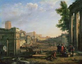 View of the Campo Vaccino, Rome