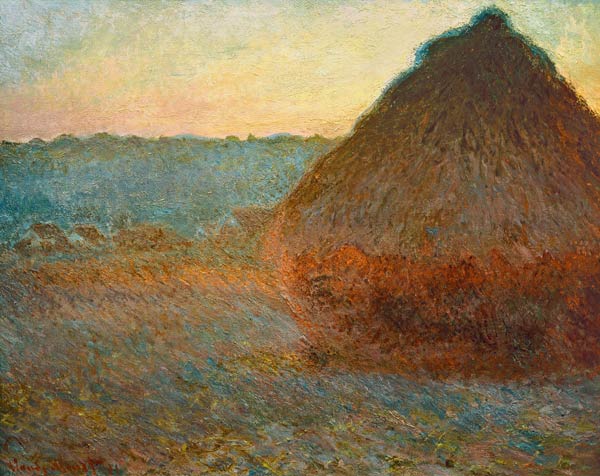 Getreidehaufen van Claude Monet