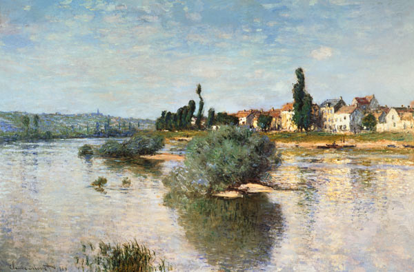The Seine at Lavacourt van Claude Monet