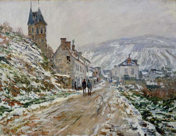 C.Monet, Straßen nach Vetheuil im Winter van Claude Monet