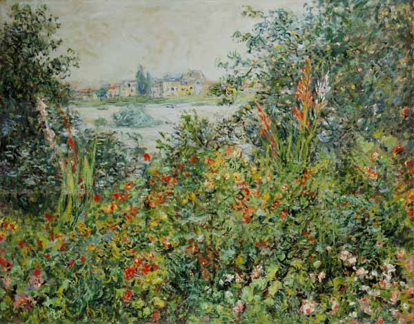 Zomerbloesem in Vetheuil van Claude Monet