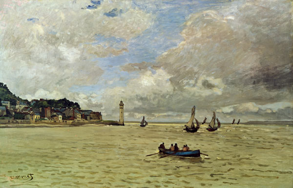 Der Leuchtturm von Honfleur van Claude Monet