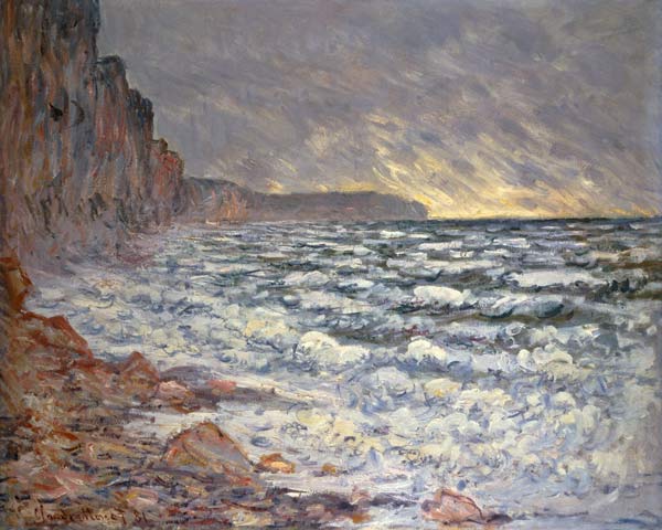 Fécamp, Küstenlandschaft. van Claude Monet