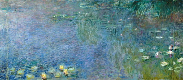 Waterlilies: Morning van Claude Monet