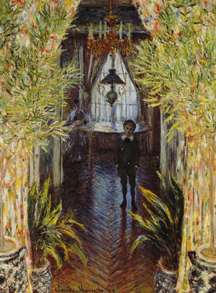 Wohnungsinterieur (Un coin d'appartement) van Claude Monet