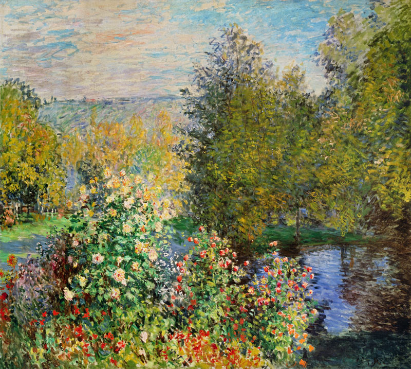 A Corner of the Garden at Montgeron van Claude Monet