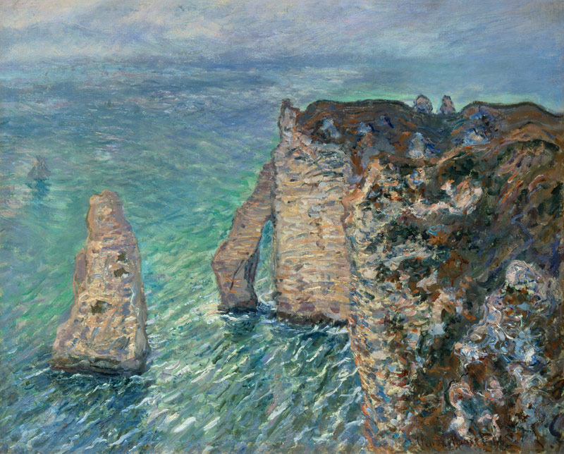 Aiguille und Porte d'Avel in Etretat. van Claude Monet