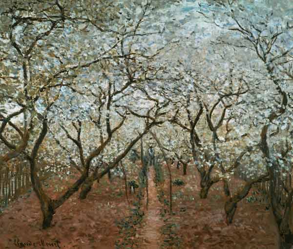 Monet / Blossoming Orchard / 1879 van Claude Monet