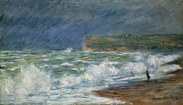 Brandung bei Fécamp van Claude Monet