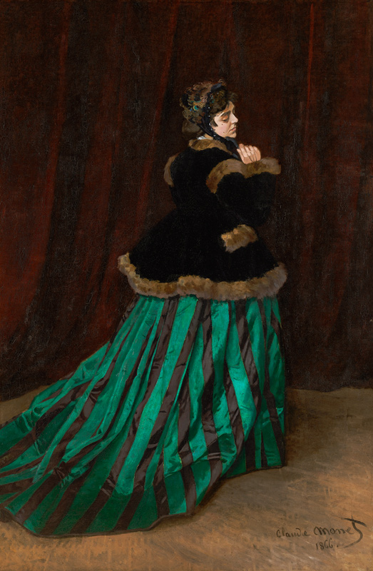 Camille, or The Woman in the Green Dress van Claude Monet