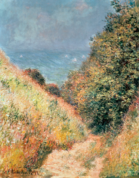 Chemin de la Cavee, Pourville van Claude Monet