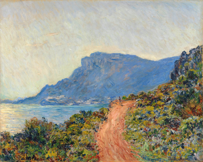 La Corniche near Monaco van Claude Monet