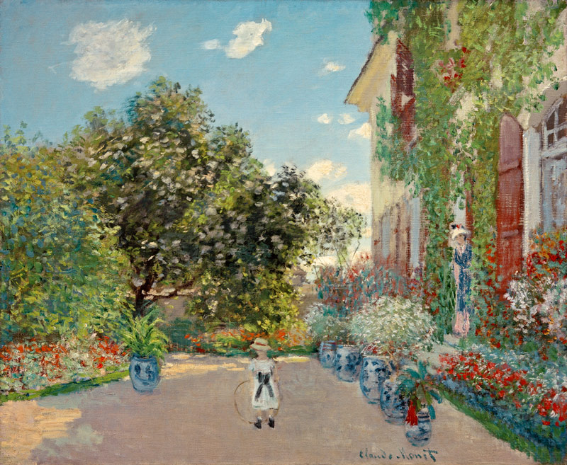 Das Haus Des Künstlers In Argenteuil van Claude Monet
