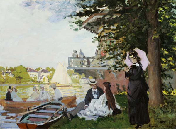 Garden House on the Zaan, Zaandam van Claude Monet