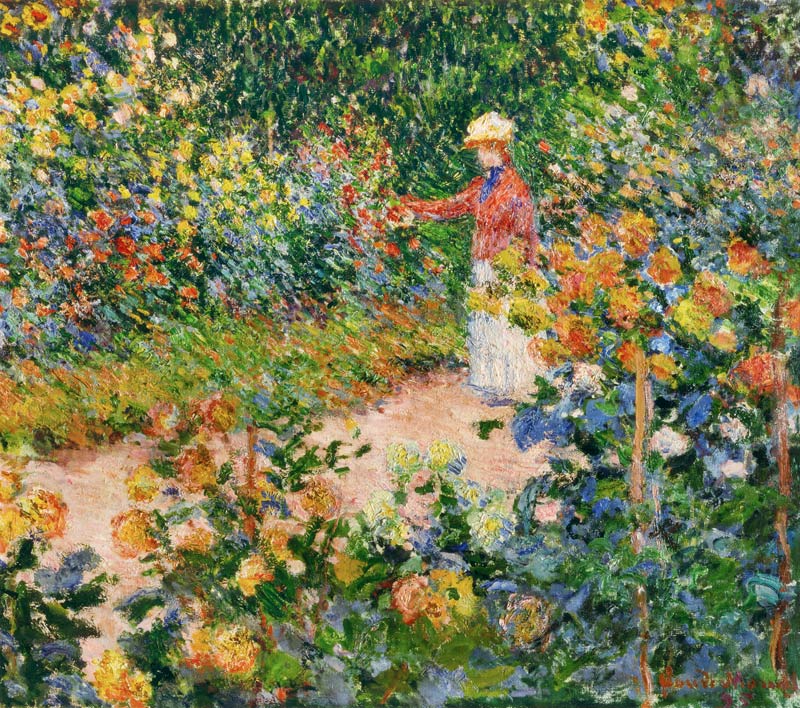 Garden at Giverny van Claude Monet