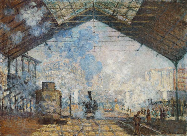 Monet / Gare Saint-Lazare / 1877 van Claude Monet