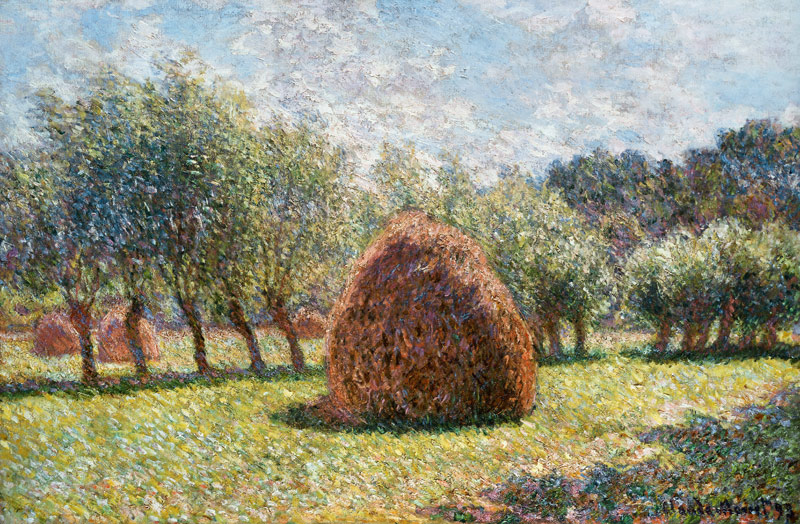 Heuschober bei Giverny. van Claude Monet