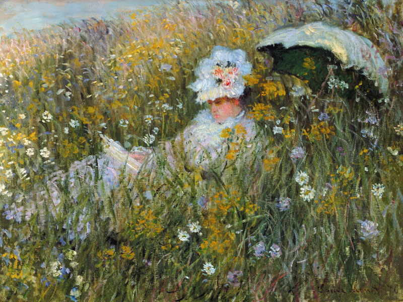 In de bloemenweide van Claude Monet