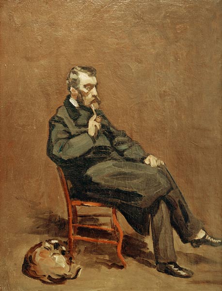 Man with Pipe van Claude Monet