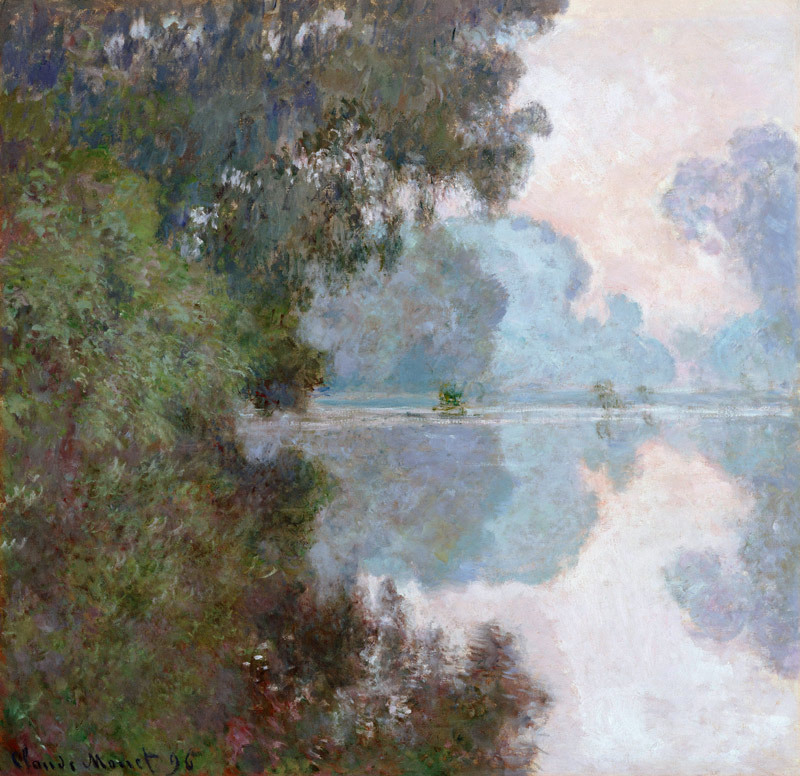 Morgen an der Seine, nahe Giverny van Claude Monet