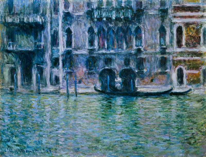 Palazzo da Mula, Venedig van Claude Monet