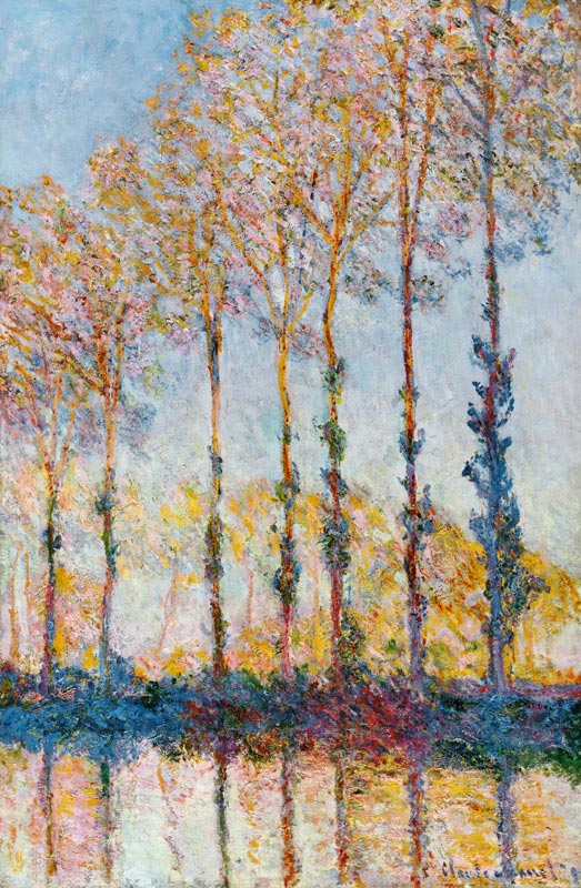 Poplars on the Banks of the Epte van Claude Monet