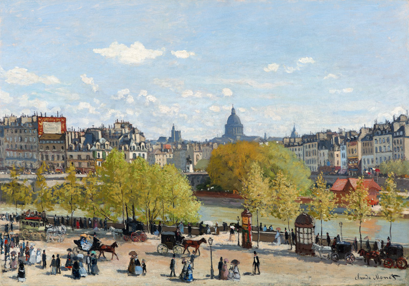 Quai du Louvre, Paris van Claude Monet