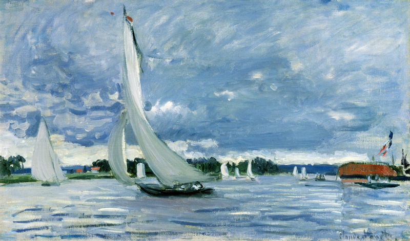 Regatta at Argenteuil van Claude Monet