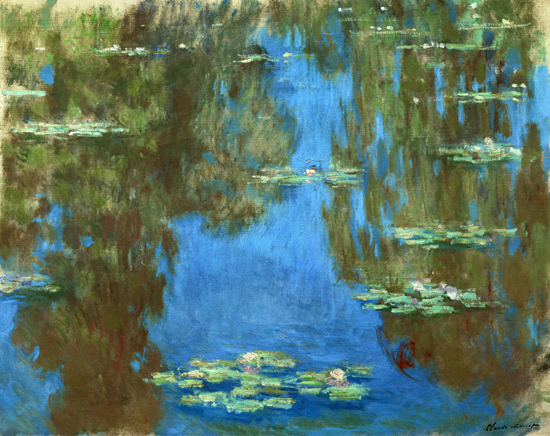 Water lelies I van Claude Monet