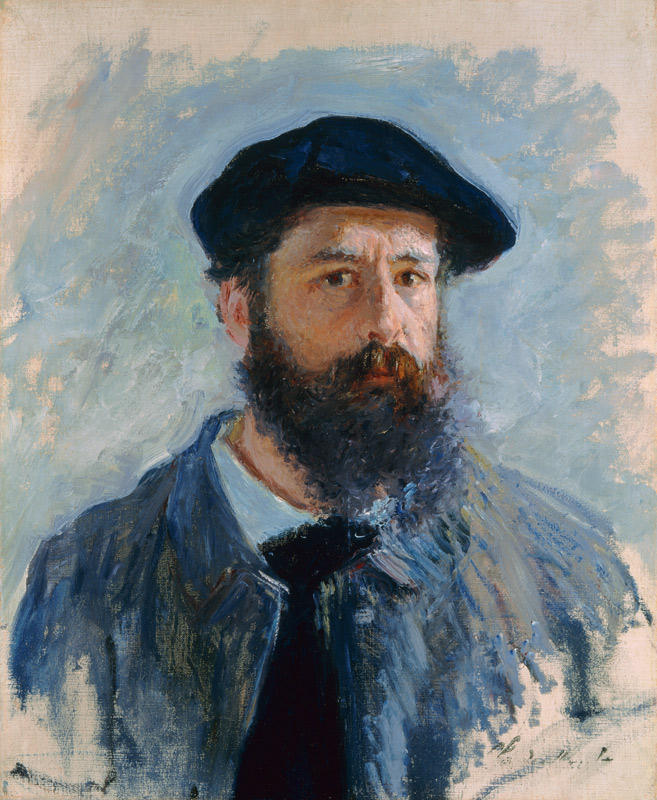 Selbstbildnis mit Beret van Claude Monet