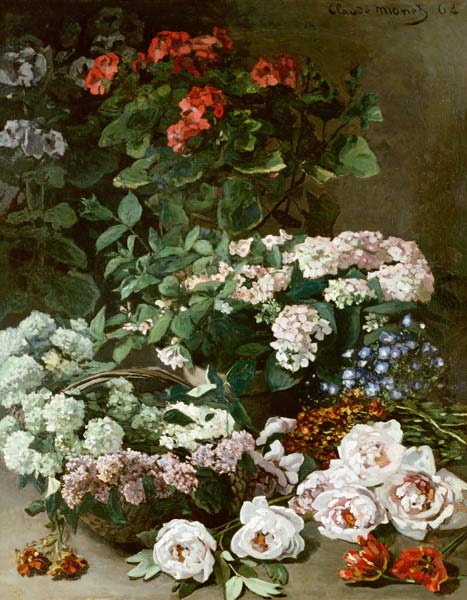 Spring Flowers van Claude Monet