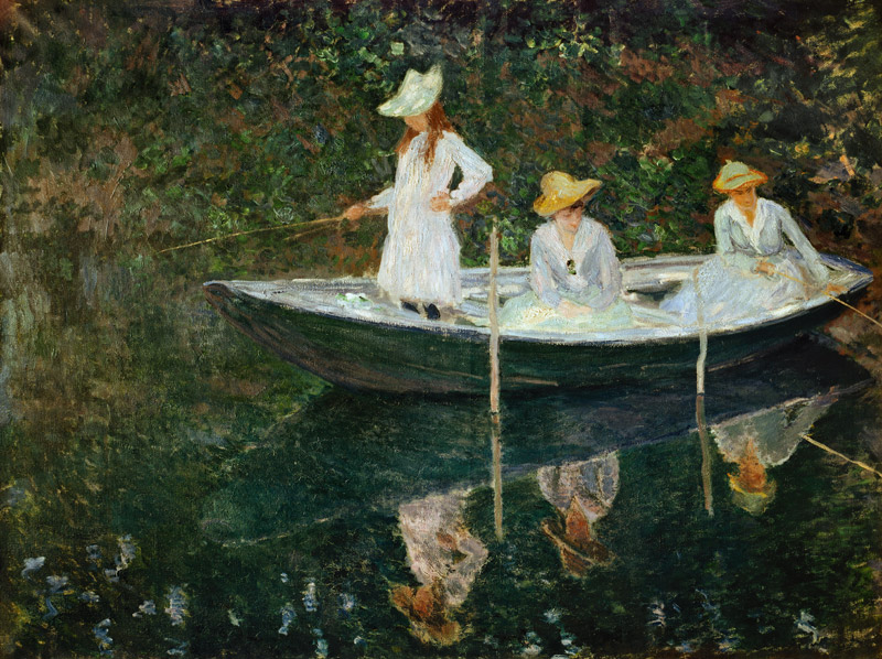The Boat at Giverny van Claude Monet