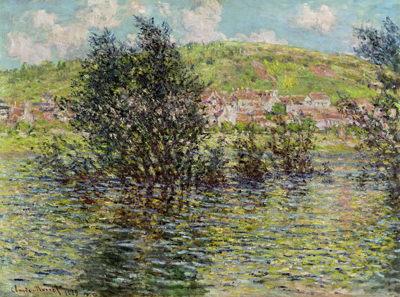 Vetheuil, View from Lavacourt van Claude Monet