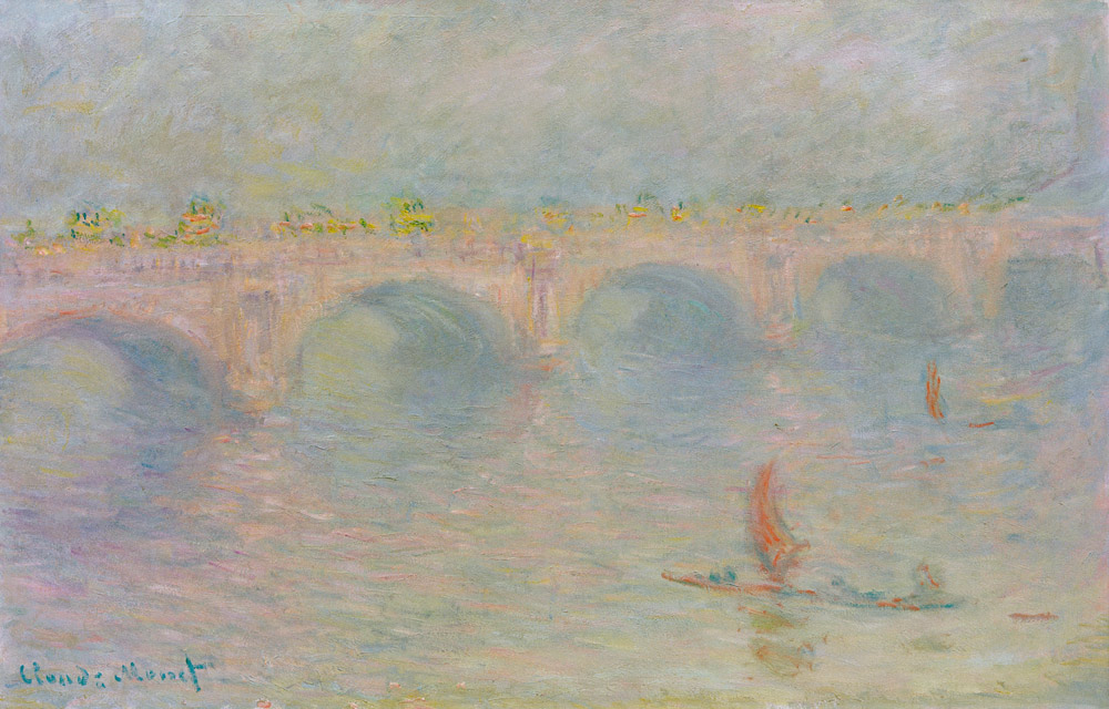 Waterloo Bridge, Sunlight Effect van Claude Monet