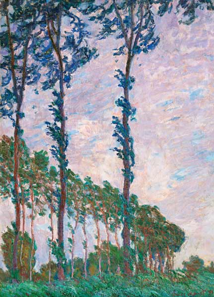 Wind Effect, Series of The Poplars van Claude Monet